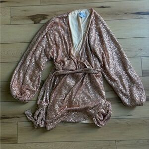 Princess Polly Peach Sequin Dress